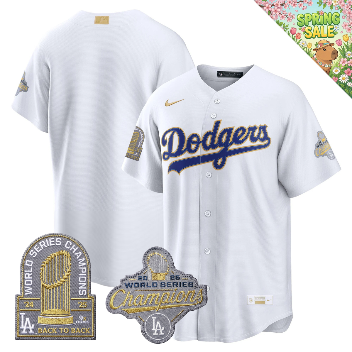 LAD "Gold Collection" Premier Limited Jersey - 9X World Series Champions - Stitched