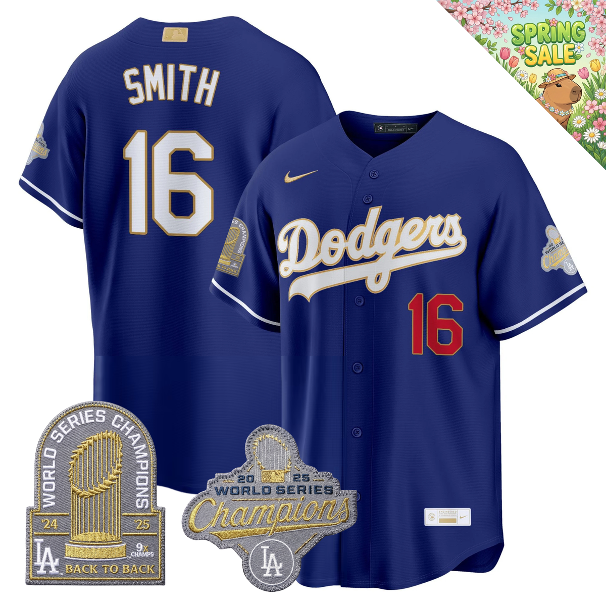 LAD "Gold Collection" Premier Limited Jersey - 9X World Series Champions - Stitched