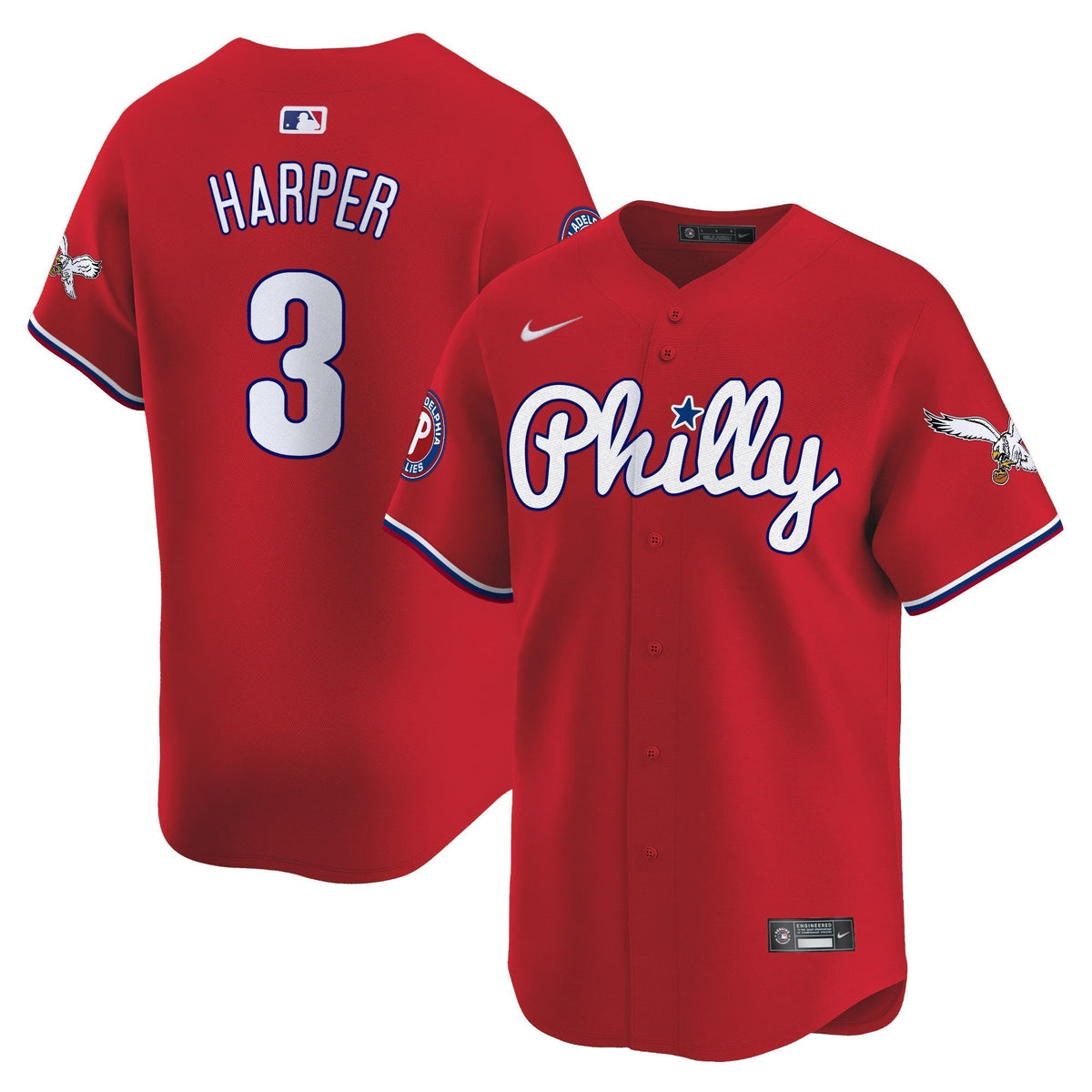 Phillies & Eagles Vapor Premier Limited Jersey - All Stitched