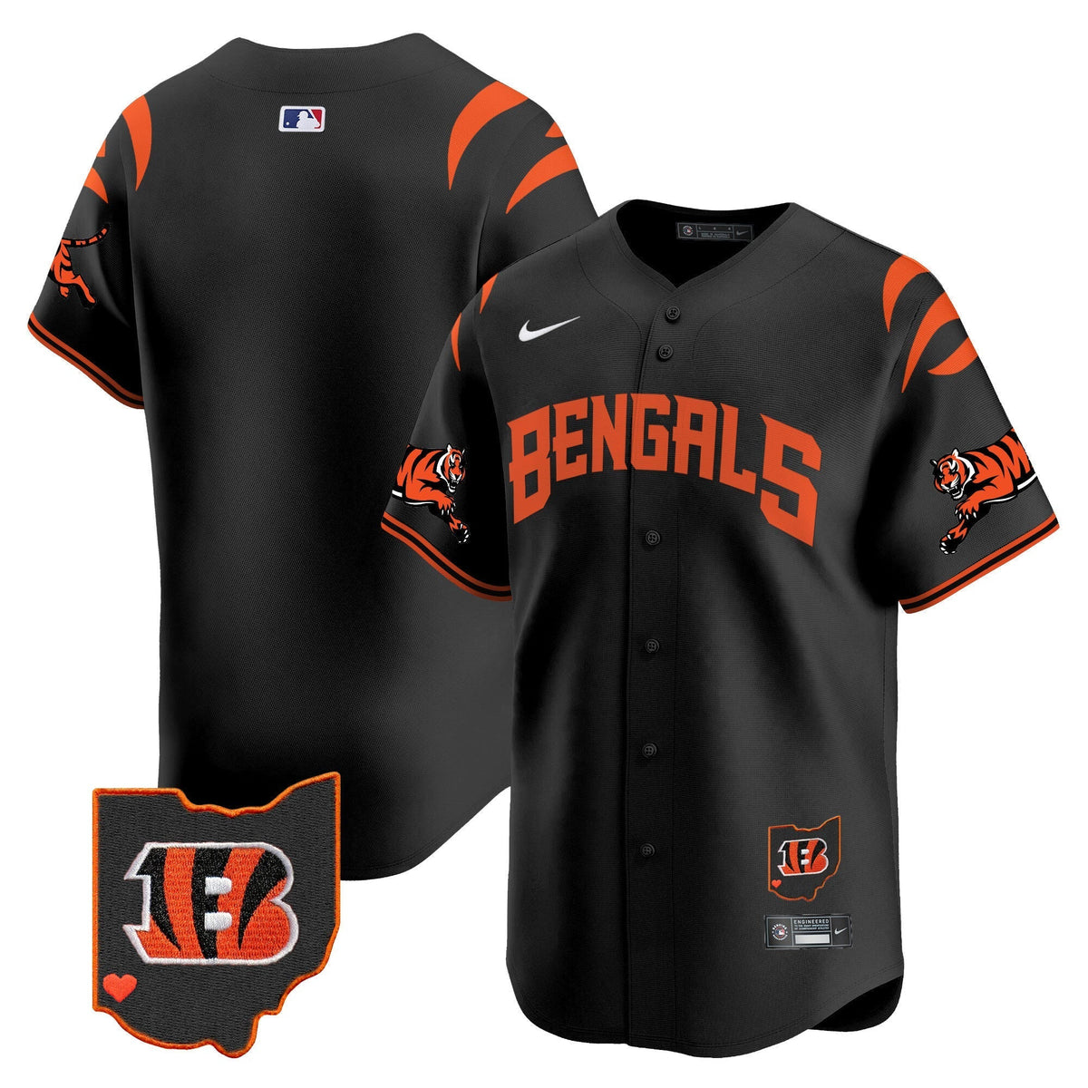 Bengals Vapor Premier Limited Jersey - Stitched