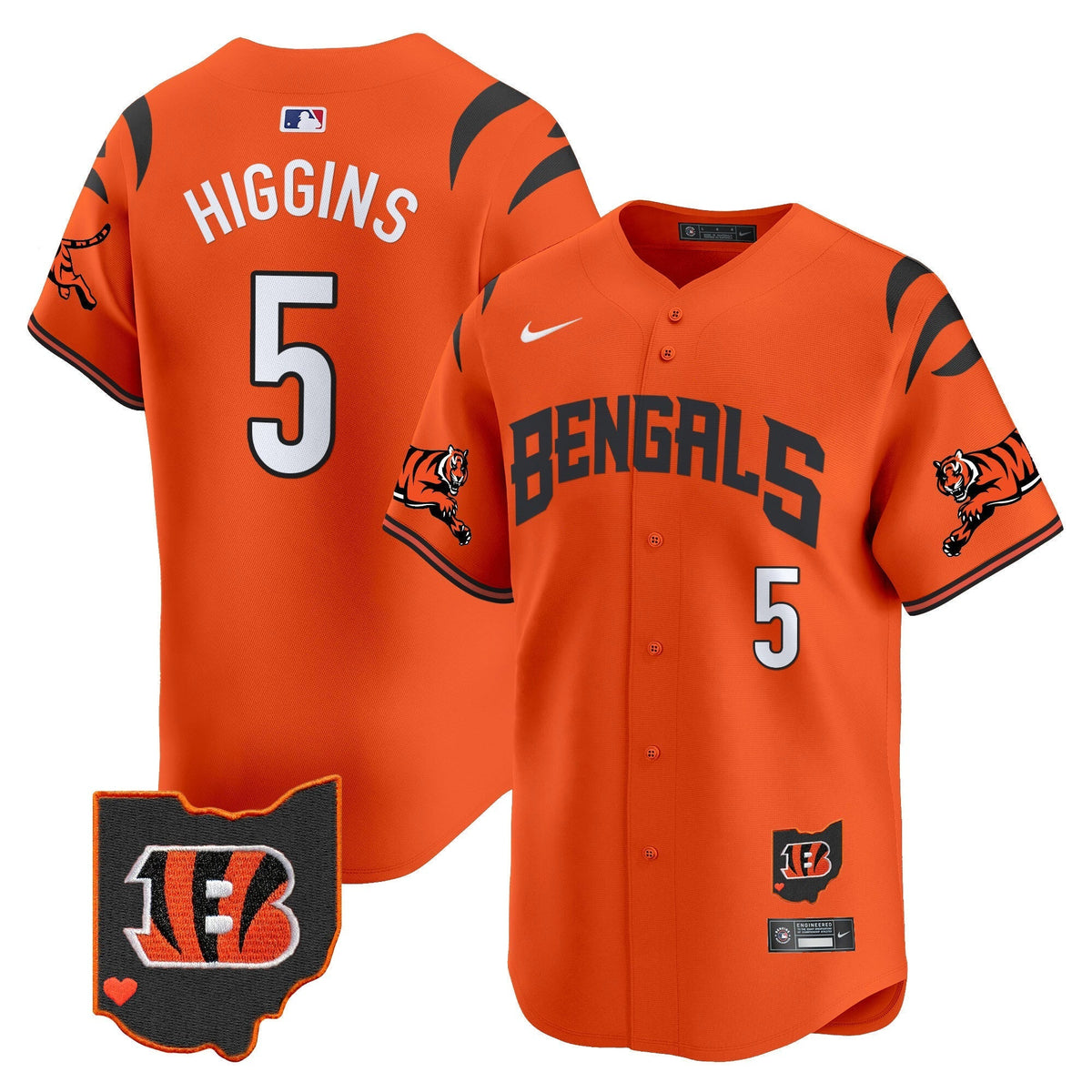 Bengals Vapor Premier Limited Jersey - Stitched