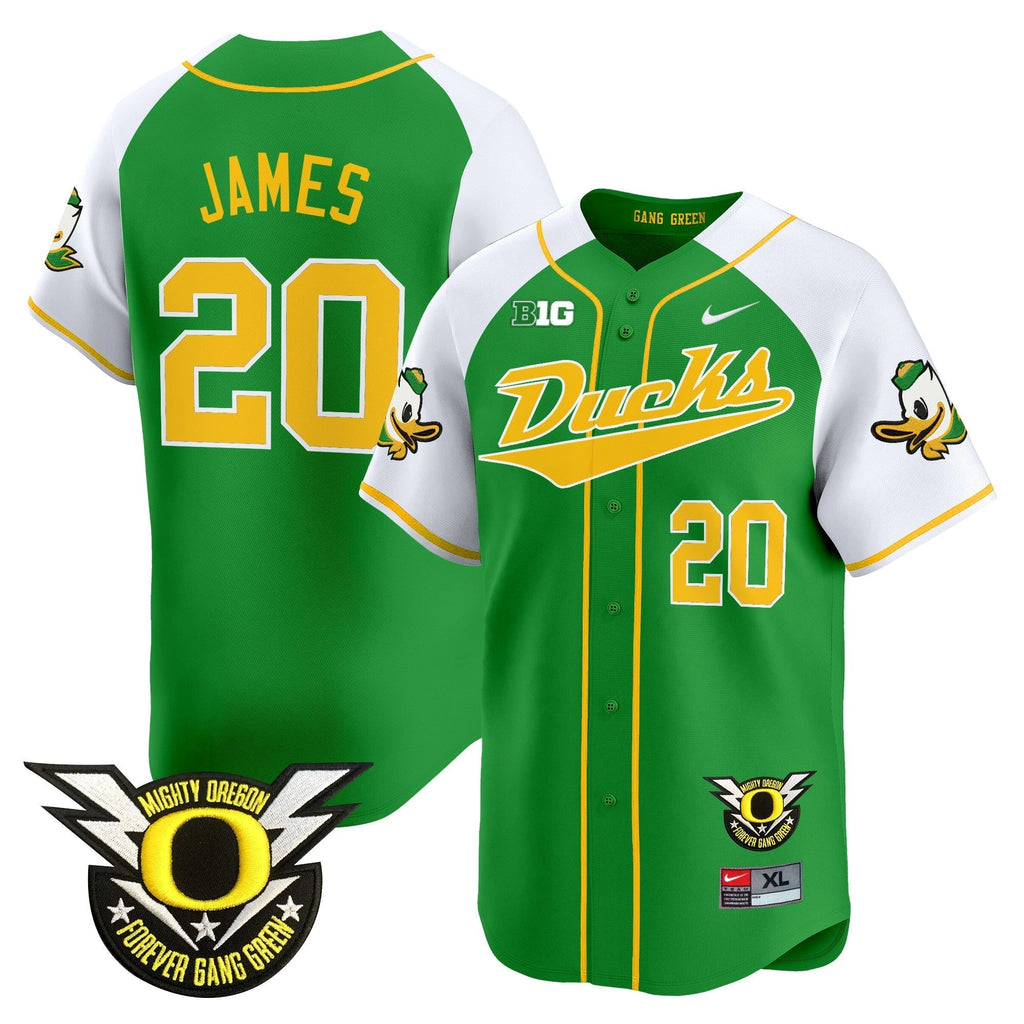 ORE 2024 Forever Gang Green & BIG Patch Vapor Baseball Jersey - All Stitched