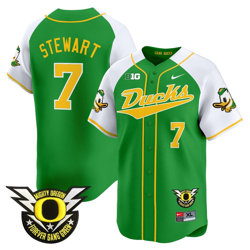 ORE 2024 Forever Gang Green & BIG Patch Vapor Baseball Jersey - All Stitched
