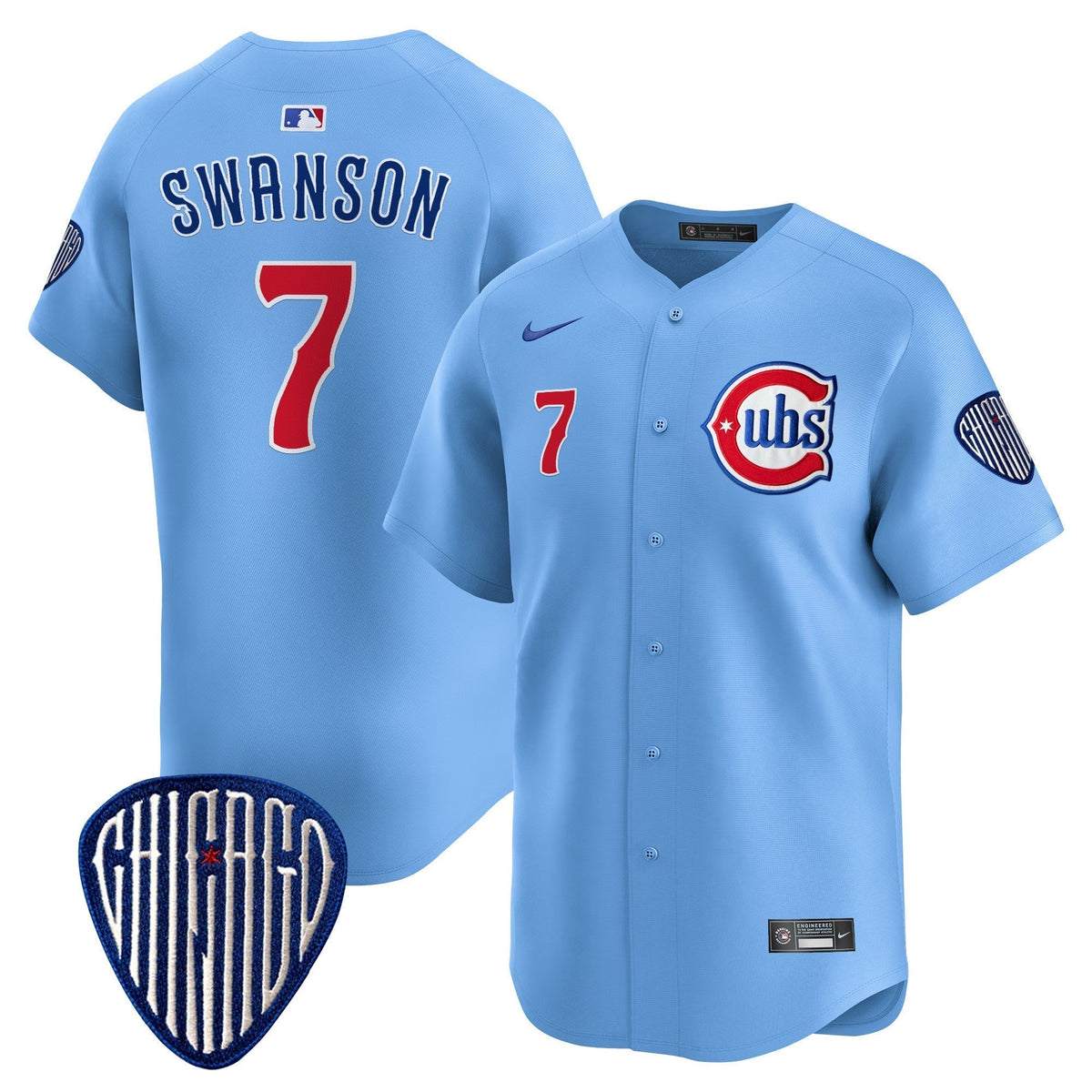 CHC Blue Alternate Vapor Premier Limited Jersey - All Stitched