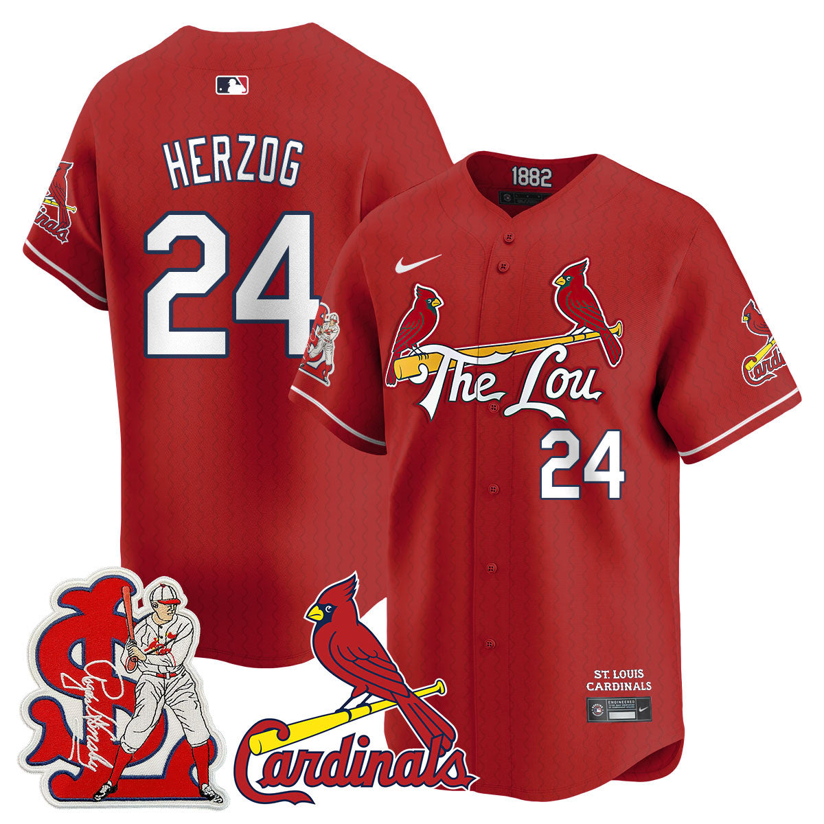 STL Rogers Hornsby Jersey - All Stitched