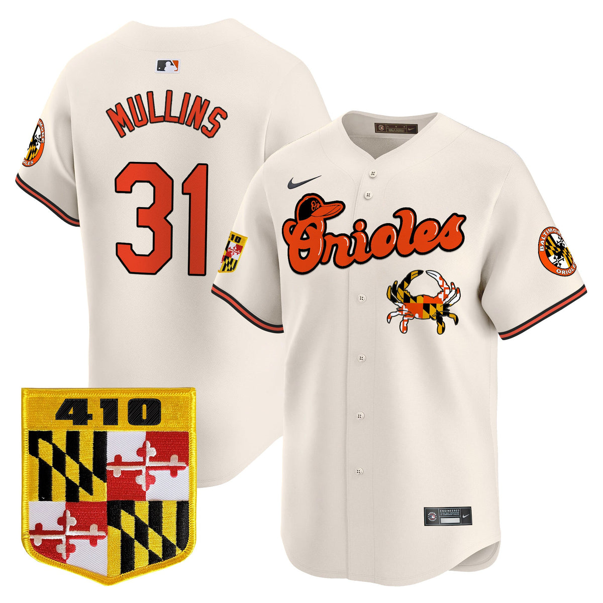 BAL 410 & Chesapeake Crab Patch Vapor Premier Limited Jersey - Stitched