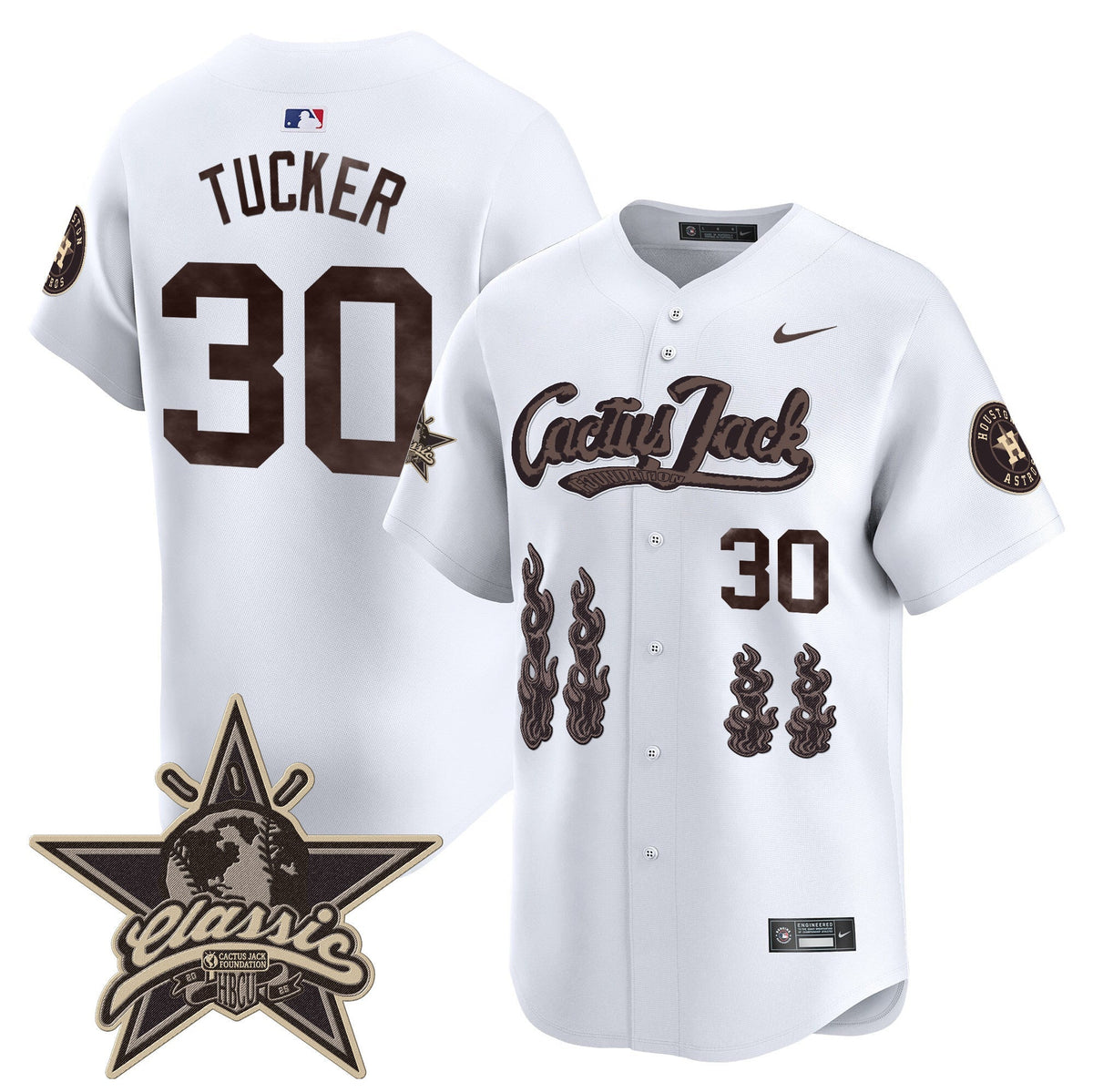 HOU Cactus Jack 2025 Vapor Premier Limited Jersey - All Stitched