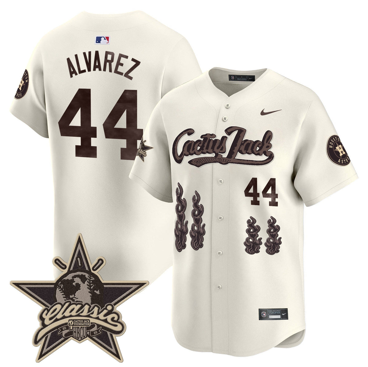 HOU Cactus Jack 2025 Vapor Premier Limited Jersey - All Stitched