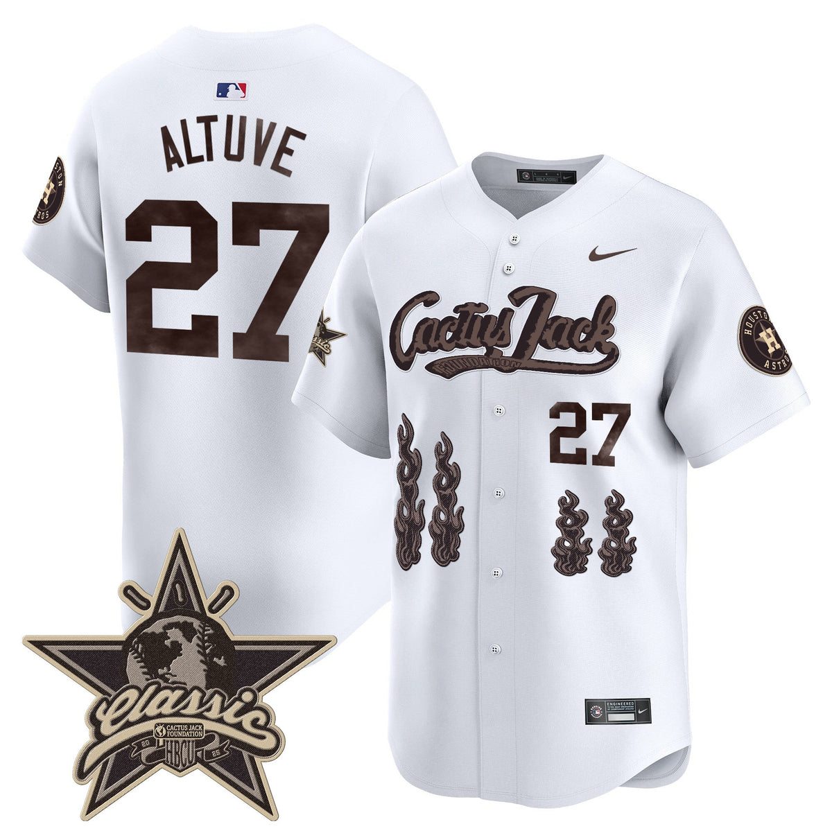 HOU Cactus Jack 2025 Vapor Premier Limited Jersey - All Stitched