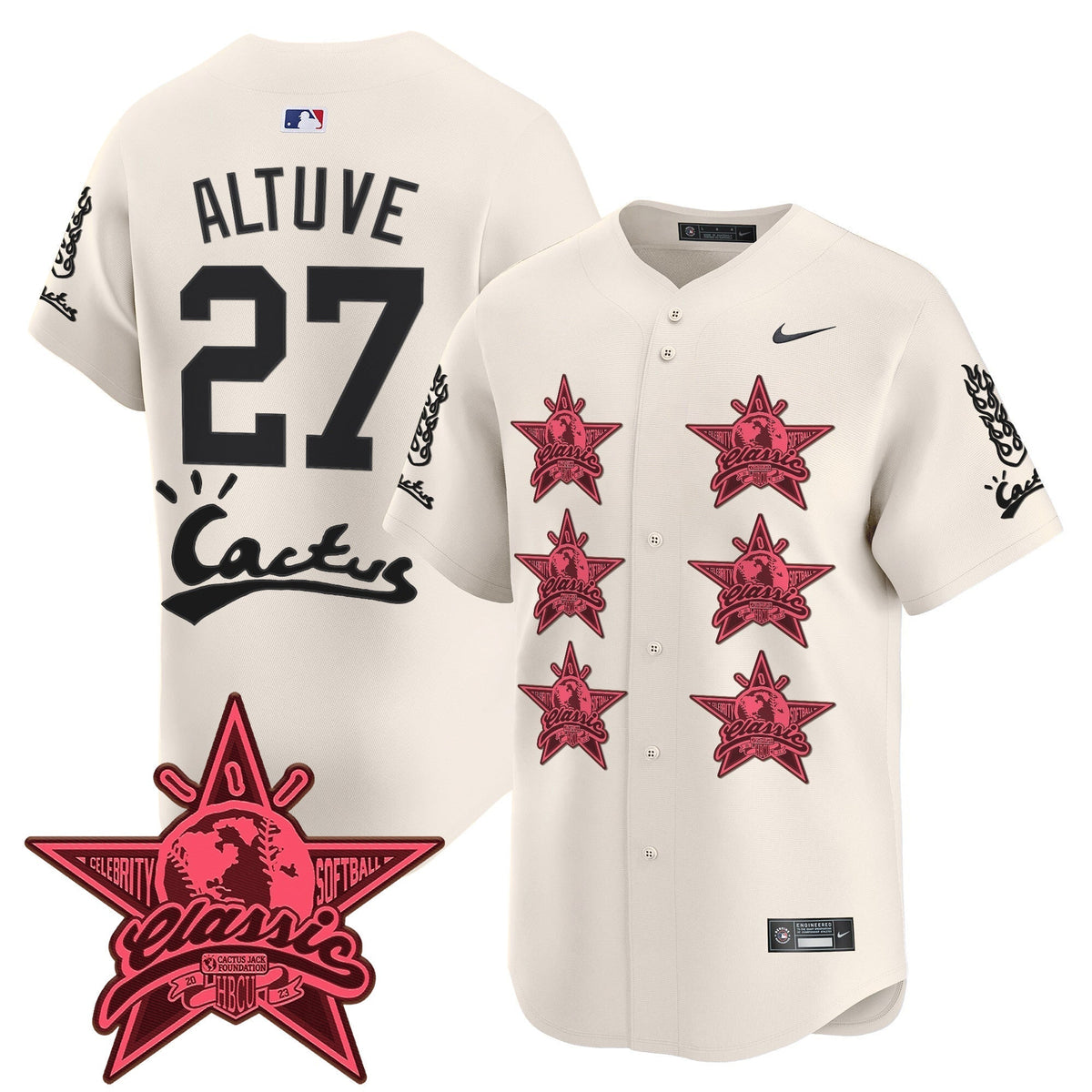 HOU Cactus Jack 2025 Vapor Premier Limited Men Jersey V2 - All Stitched