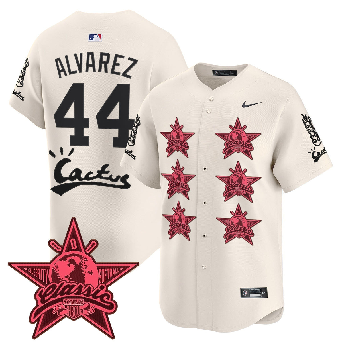 HOU Cactus Jack 2025 Vapor Premier Limited Men Jersey V2 - All Stitched