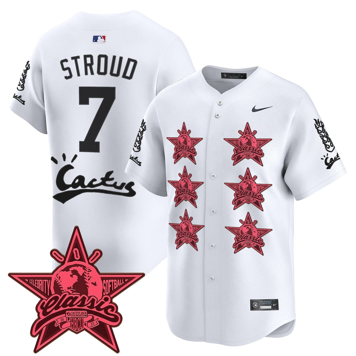 HOU Cactus Jack 2025 Vapor Premier Limited Men Jersey V2 - All Stitched