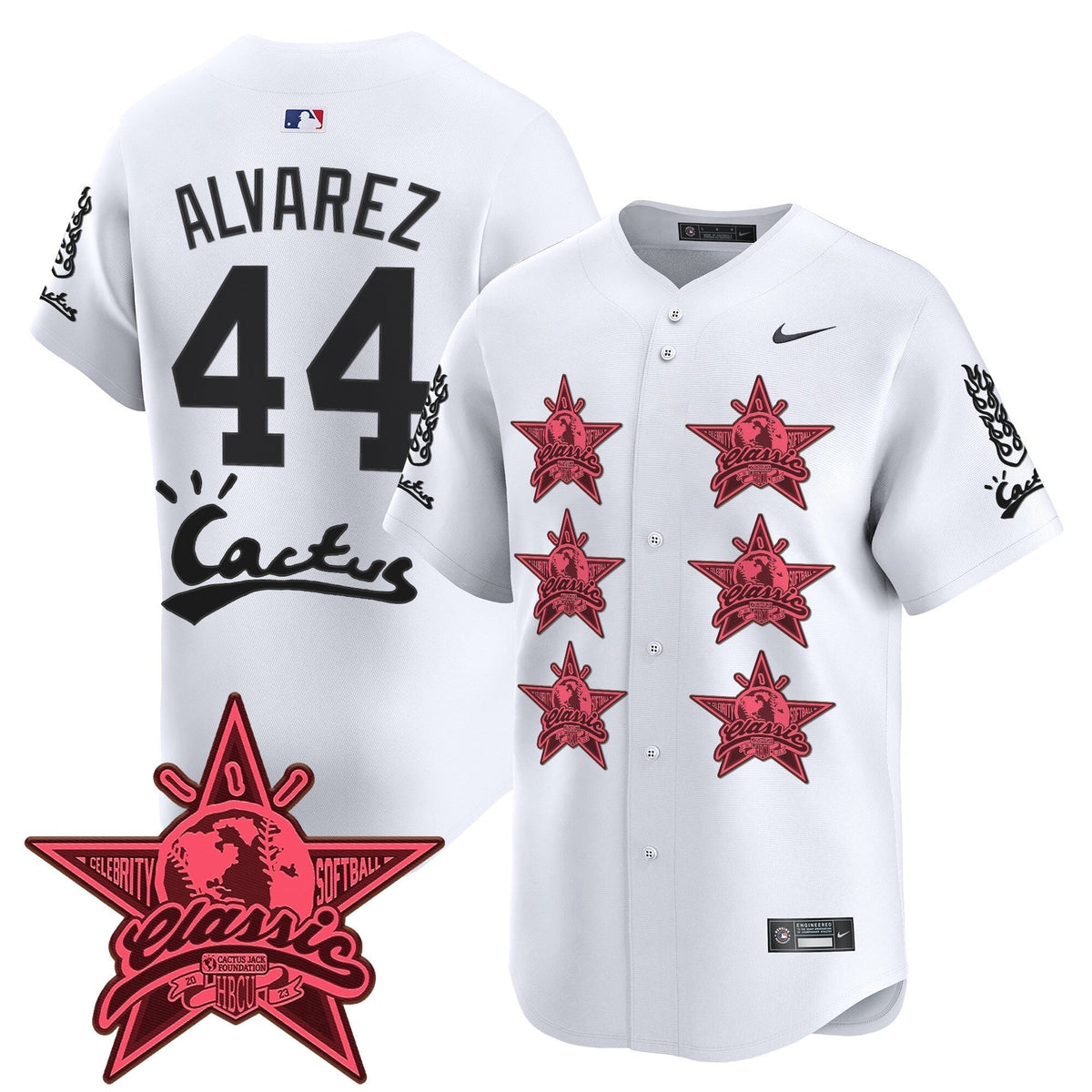 HOU Cactus Jack 2025 Vapor Premier Limited Jersey V2 - All Stitched