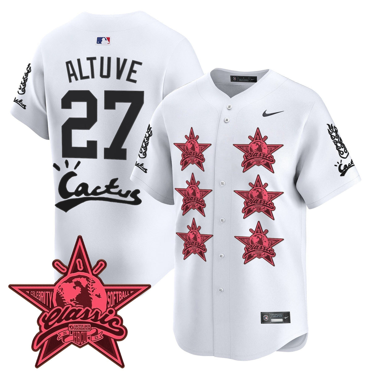 HOU Cactus Jack 2025 Vapor Premier Limited Jersey V2 - All Stitched
