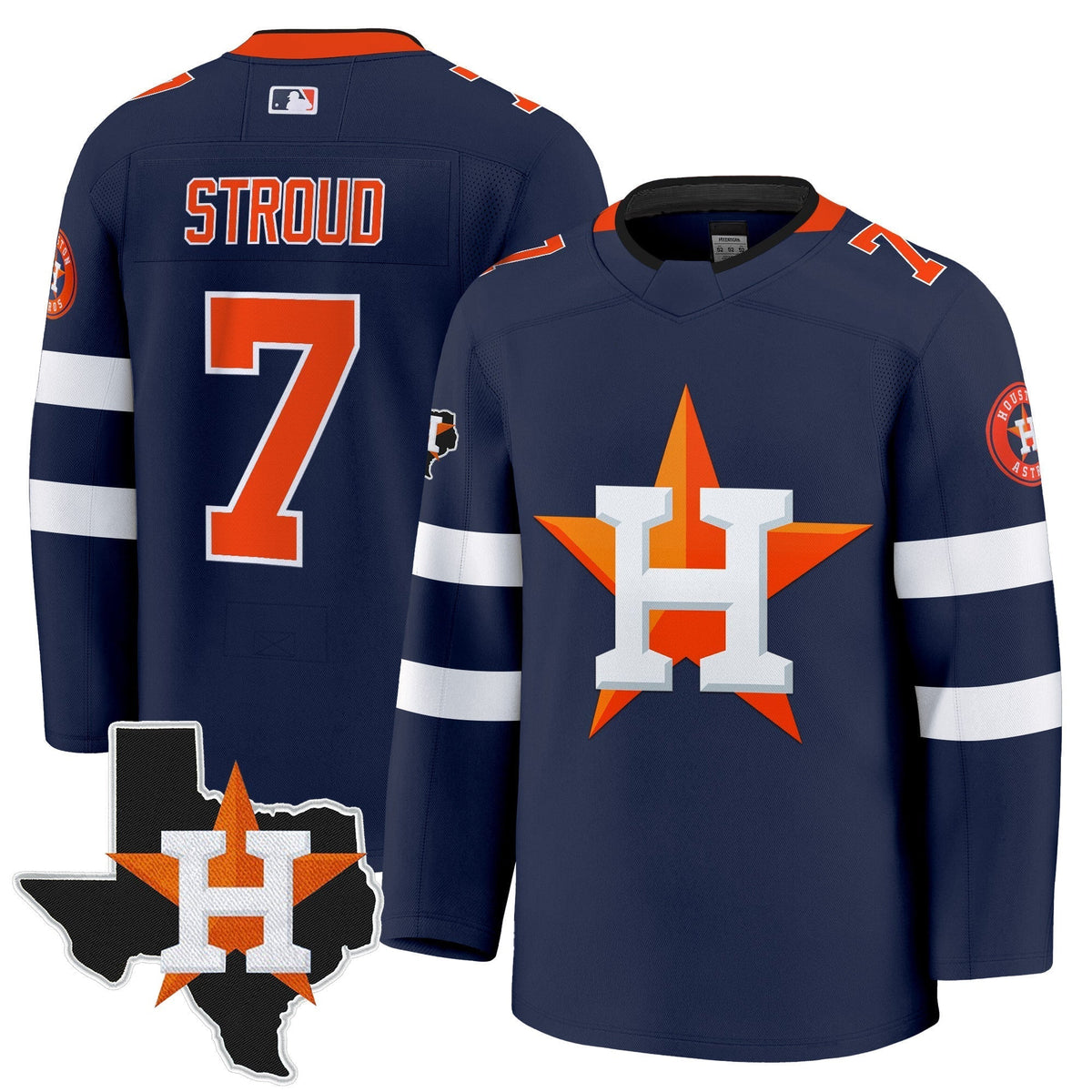 HOU Hockey Premium Jersey - All Stitched