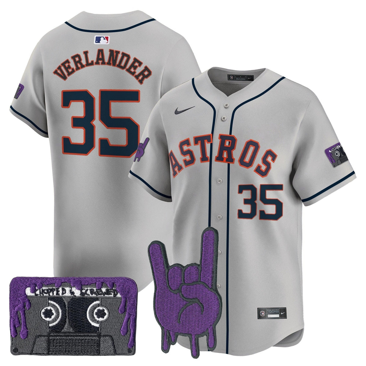 HOU DJ Screw Patch Vapor Premier Limited Jersey - All Stitched