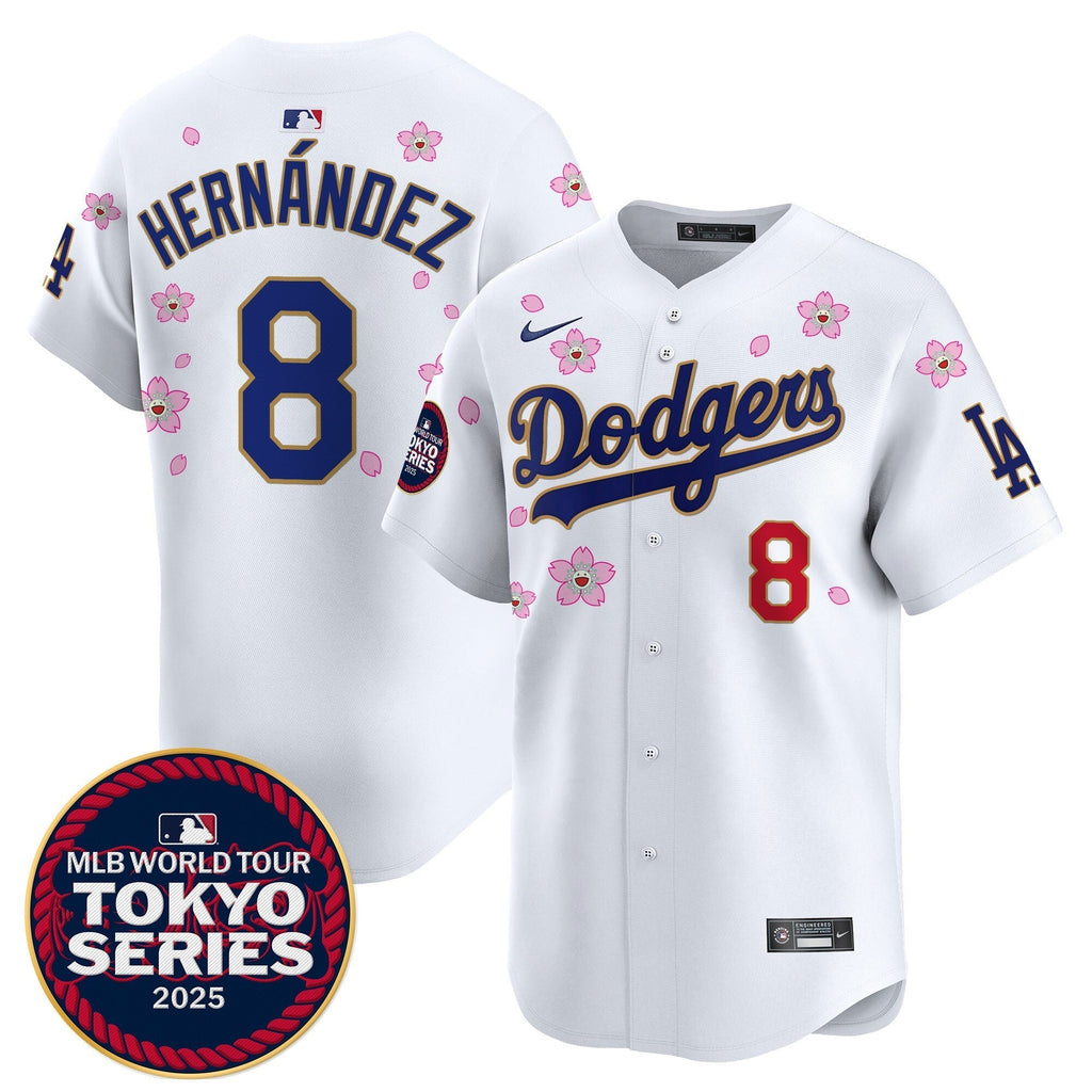 Dodgers Tokyo Series 2025 Gold Trim Vapor Premier Limited Jersey V2 - Stitched