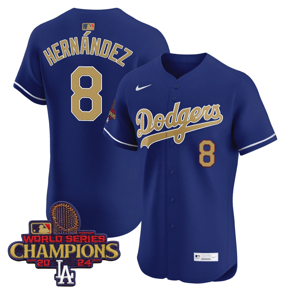 Dodgers 2025 Gold Vapor Premier Elite Jersey - Stitched