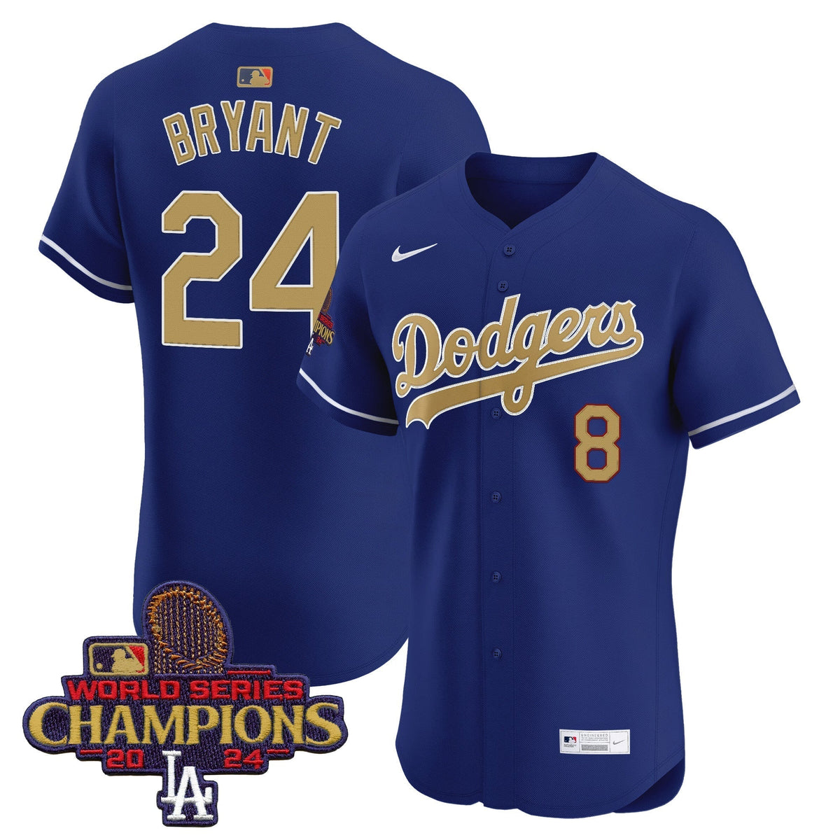 Dodgers 2025 Gold Vapor Premier Elite Jersey - Stitched