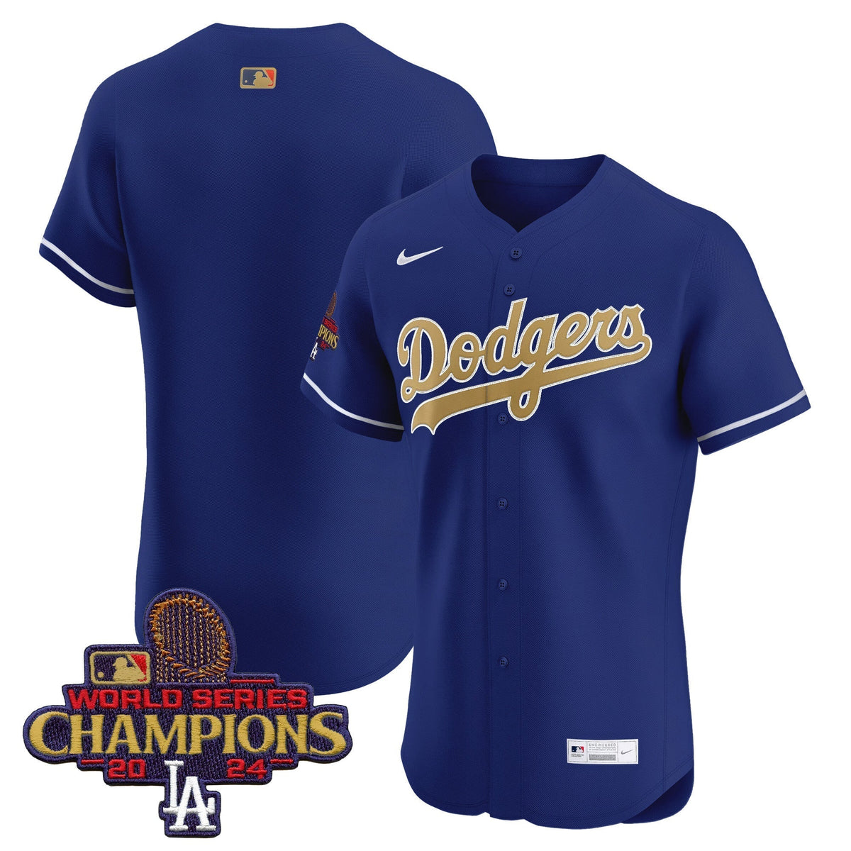 Dodgers 2025 Gold Vapor Premier Elite Jersey - Stitched