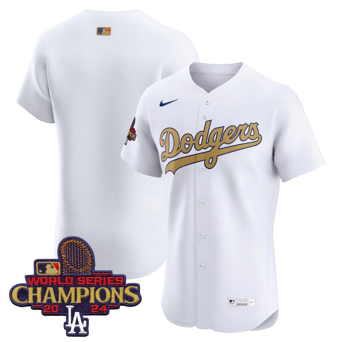 Dodgers 2025 Gold Vapor Premier Elite Jersey - Stitched