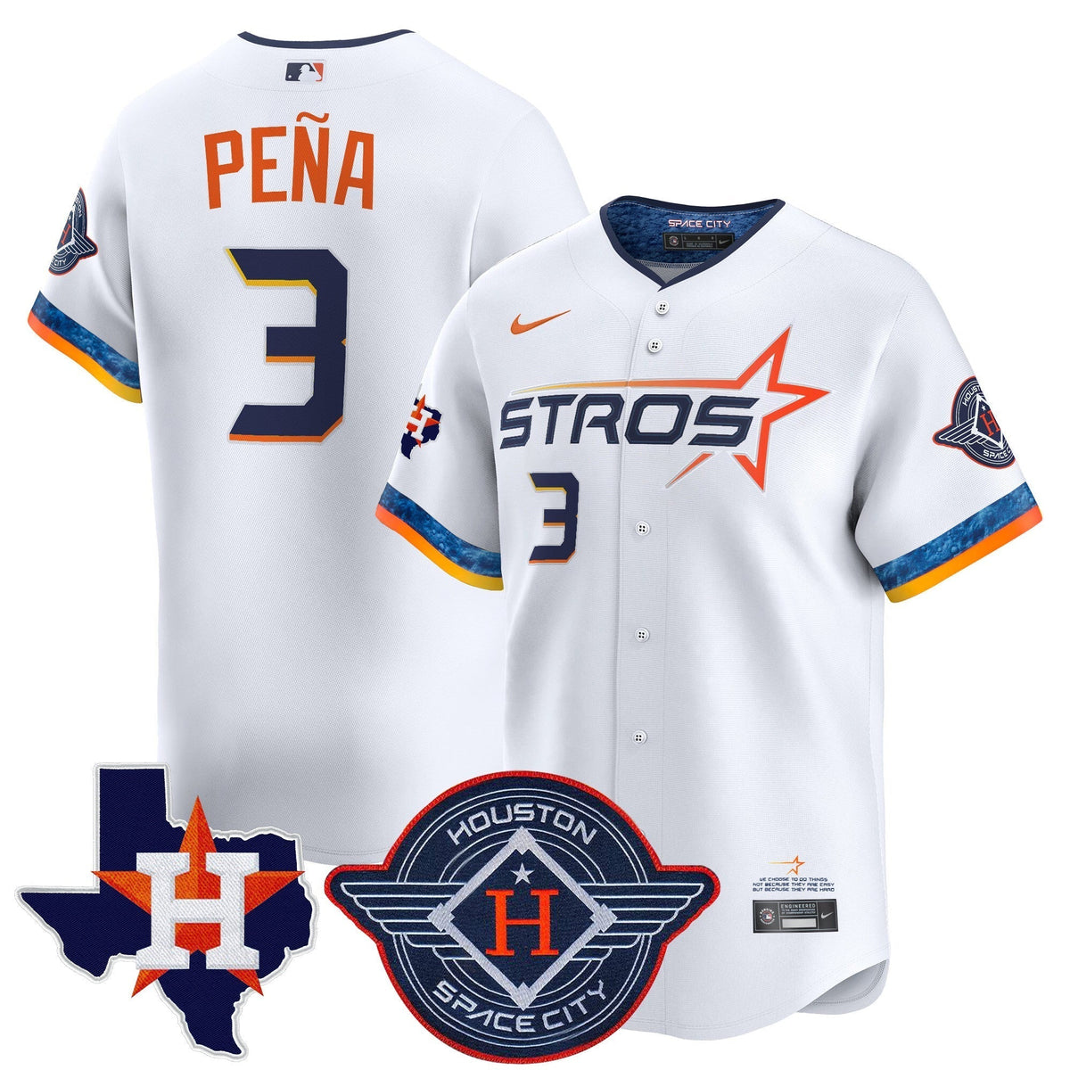HOU 2025 City Connect Texas Patch Vapor Premier Limited Men Jersey - All Stitched