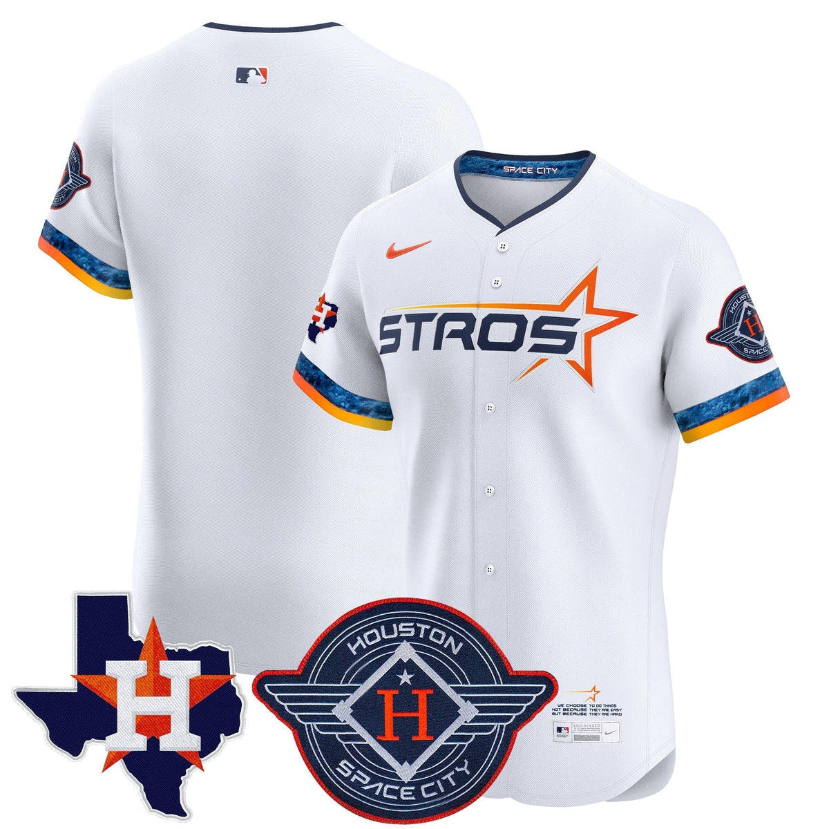 HOU 2025 City Connect Texas Patch Vapor Premier Elite Men Jersey - All Stitched