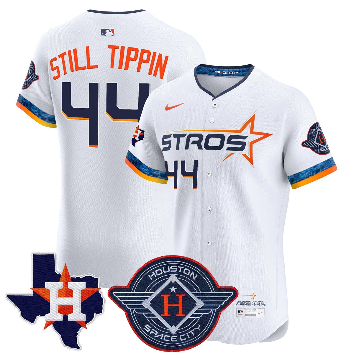 HOU 2025 City Connect Texas Patch Vapor Premier Elite Men Jersey - All Stitched