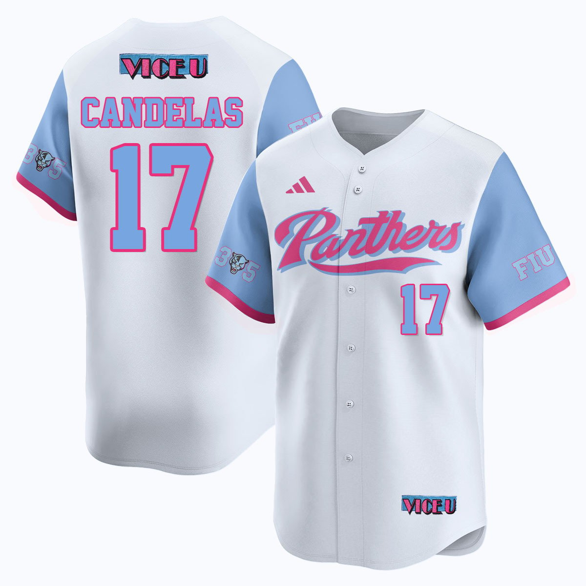 FIU Baseball 2025 'Vice U' Jersey - All Stitched