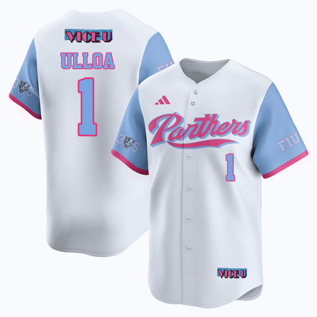 FIU Baseball 2025 'Vice U' Jersey - All Stitched