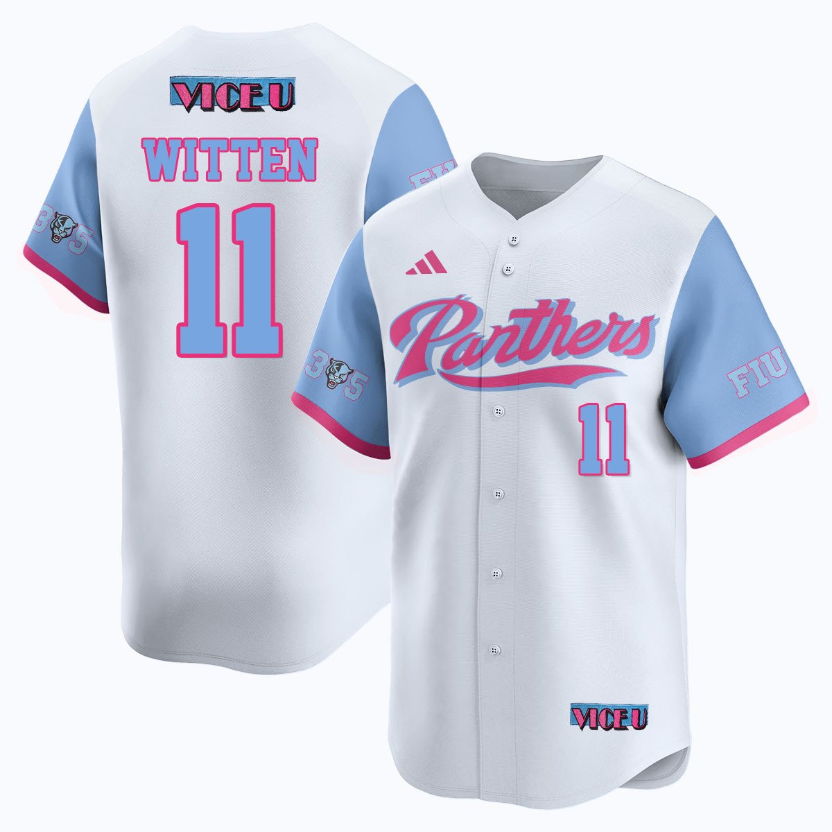 FIU Baseball 2025 'Vice U' Jersey - All Stitched