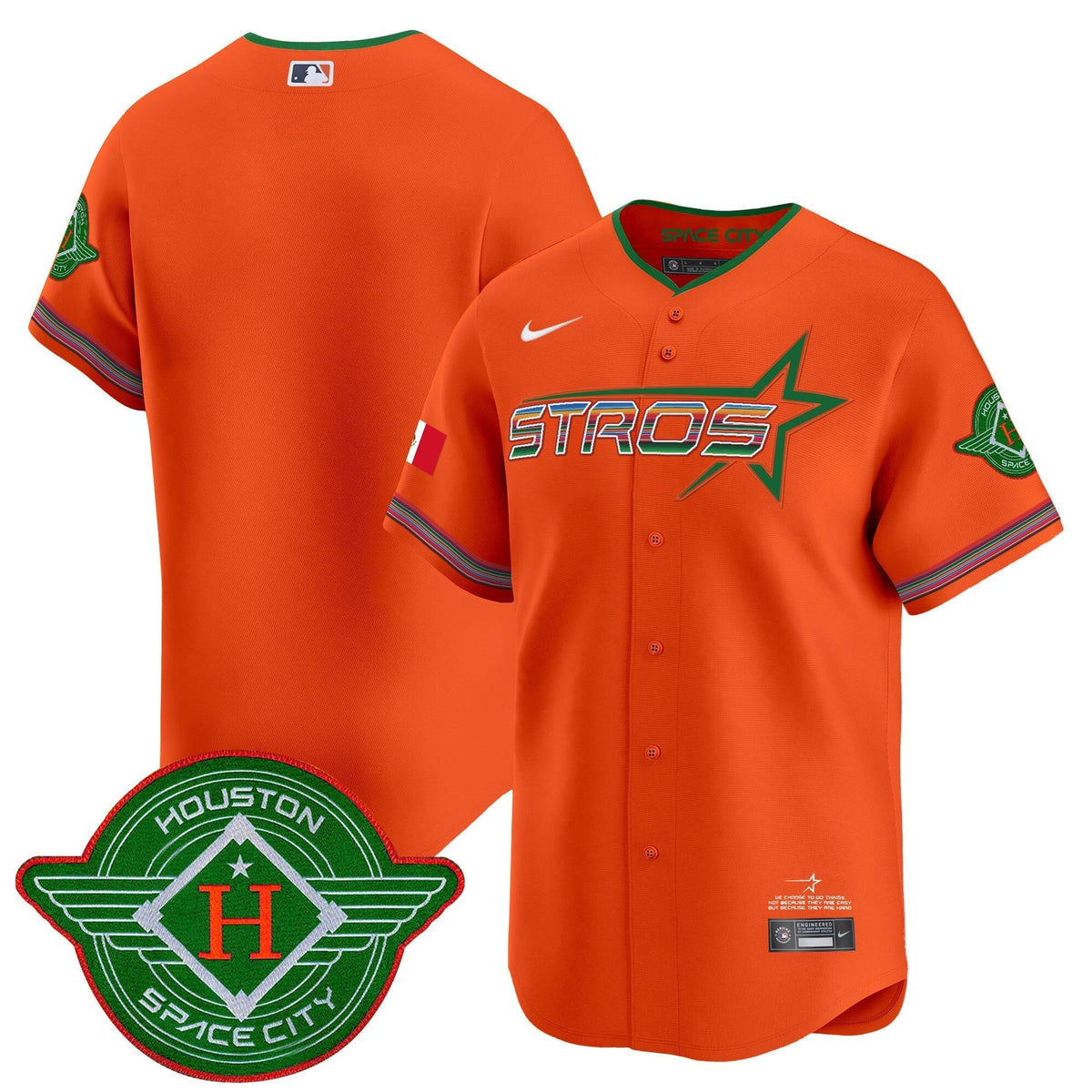 Astros 2025 City Connect Mexico Vapor Premier Limited Jersey - Stitched
