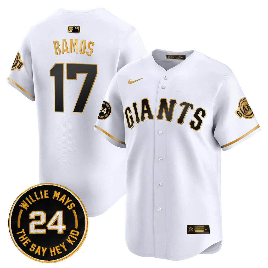 SF 2025 Willie Mays Patch Vapor Premier Limited Men Jersey - All Stitched