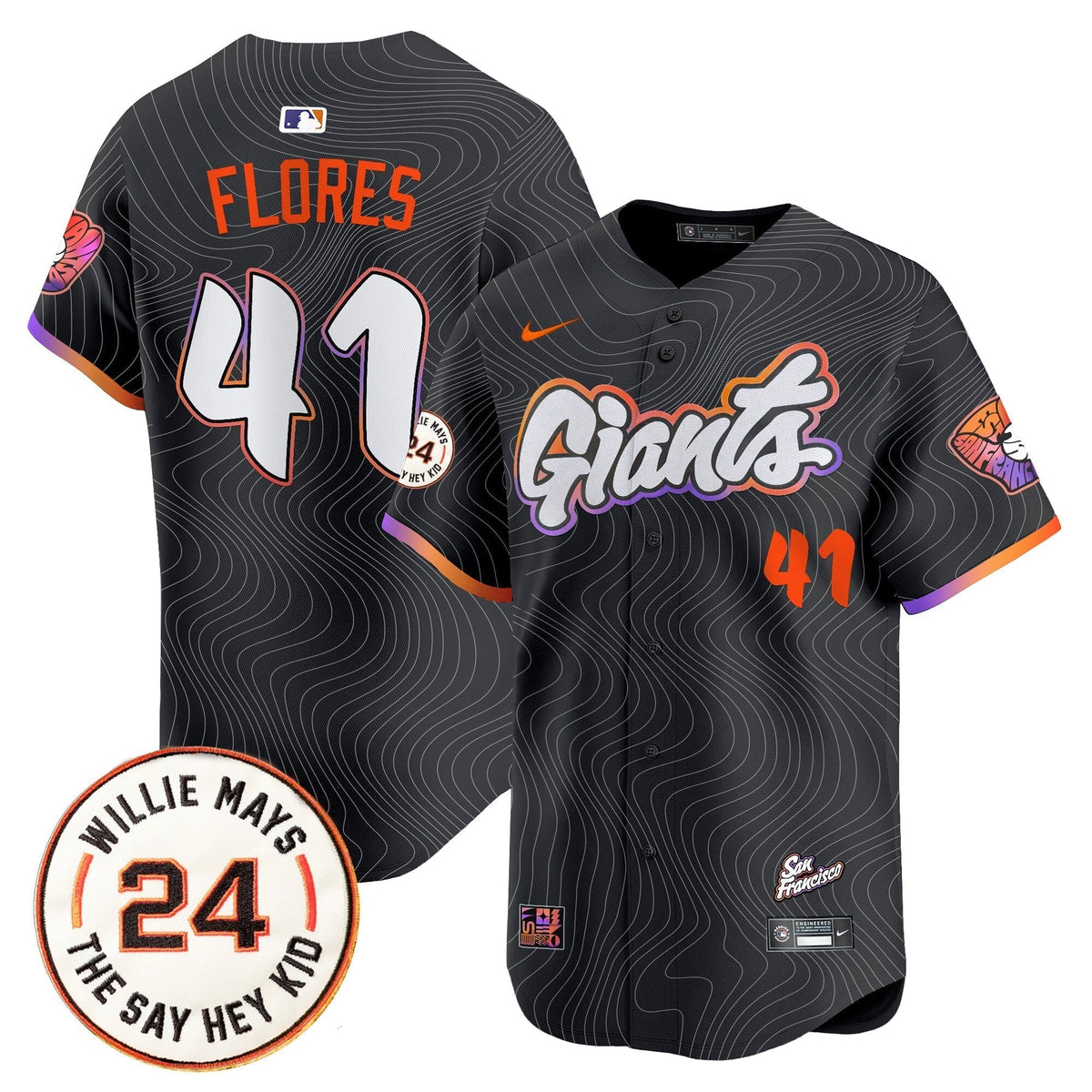 SF 2025 Willie Mays Patch Vapor Premier Limited Jersey - All Stitched