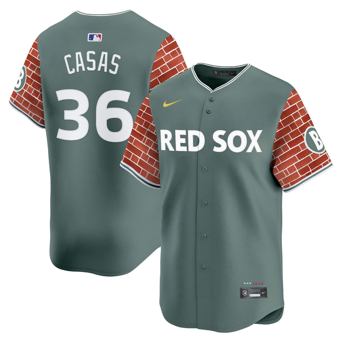BOS 2025 Fenway Red Brick Style Vapor Premier Limited Jersey - Stitched