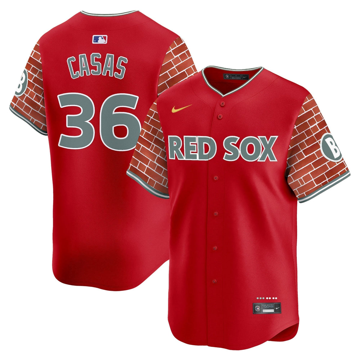 BOS 2025 Fenway Red Brick Style Vapor Premier Limited Jersey - Stitched