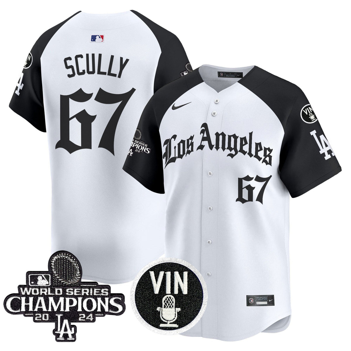 Dodgers 2025 LA Gothic Style Vapor Premier Limited Jersey - All Stitched