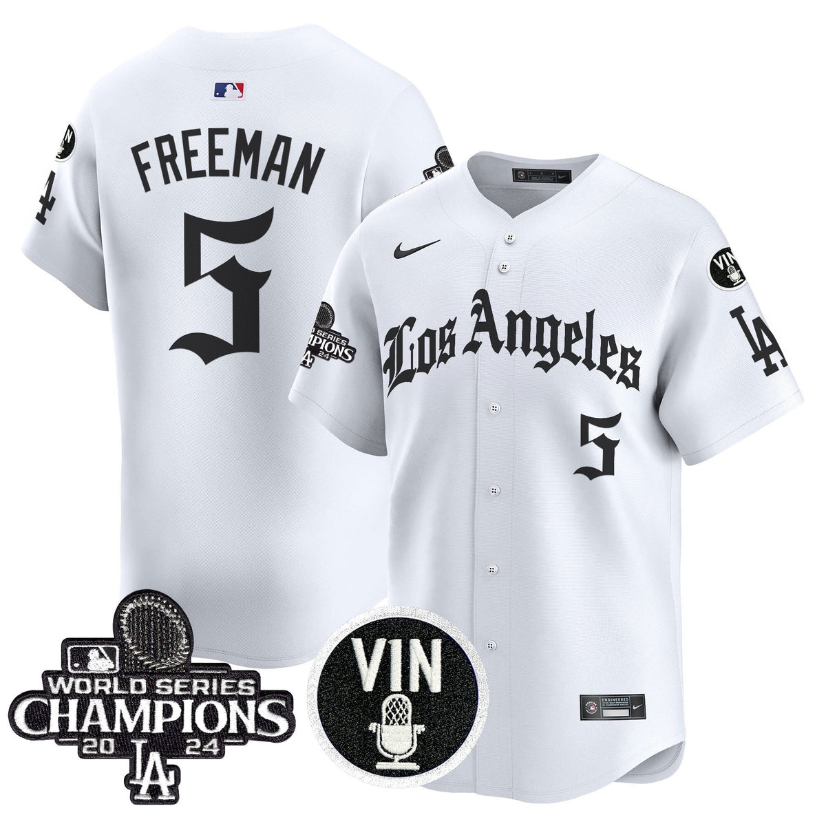 Dodgers 2025 LA Gothic Style Vapor Premier Limited Jersey - All Stitched