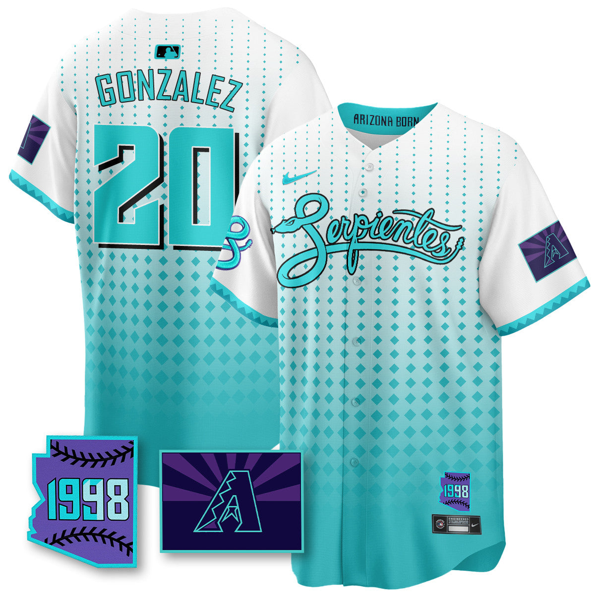 ARI Purple for Second âSerpientesâ City Connect Jersey - All Stitched