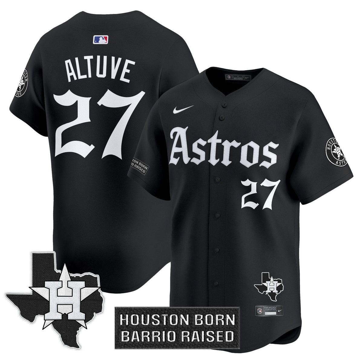 HOU 'Gothic Edition' Vapor Premier Limited Jersey - All Stitched