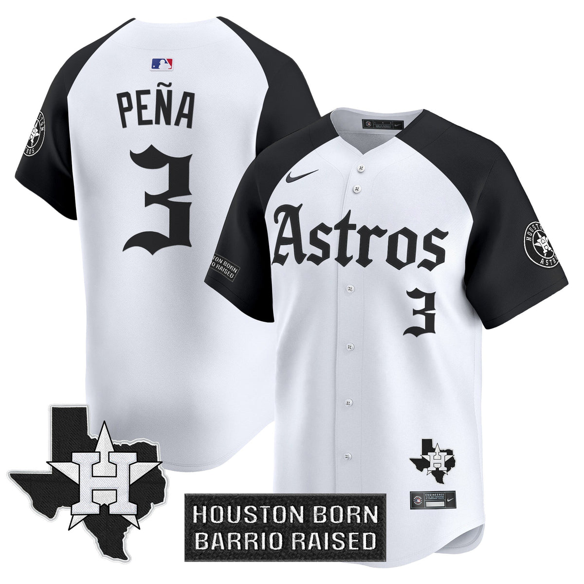 HOU 'Gothic Edition' Vapor Premier Limited Jersey - All Stitched