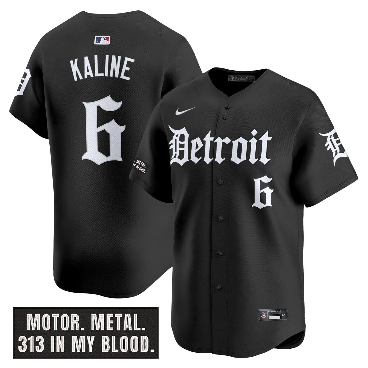 DET 'Motor Gothic Edition' Vapor Premier Limited Men Jersey - All Stitched