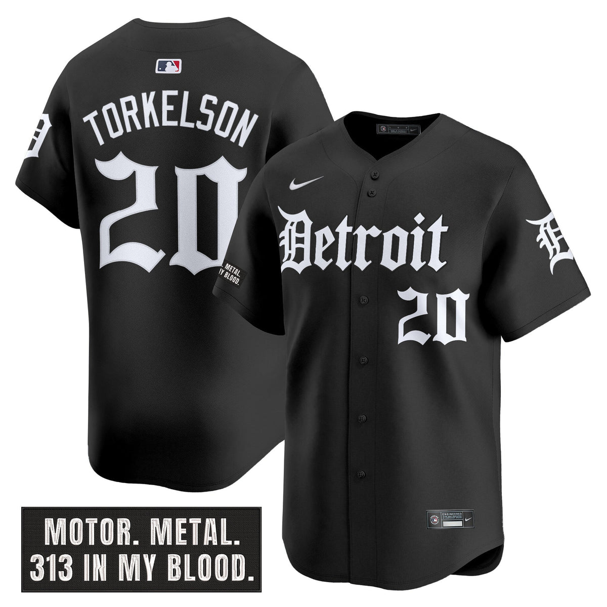 DET 'Motor Gothic Edition' Vapor Premier Limited Men Jersey - All Stitched