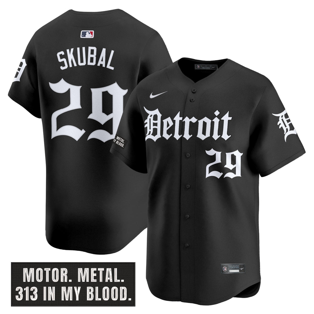 DET 'Motor Gothic Edition' Vapor Premier Limited Men Jersey - All Stitched