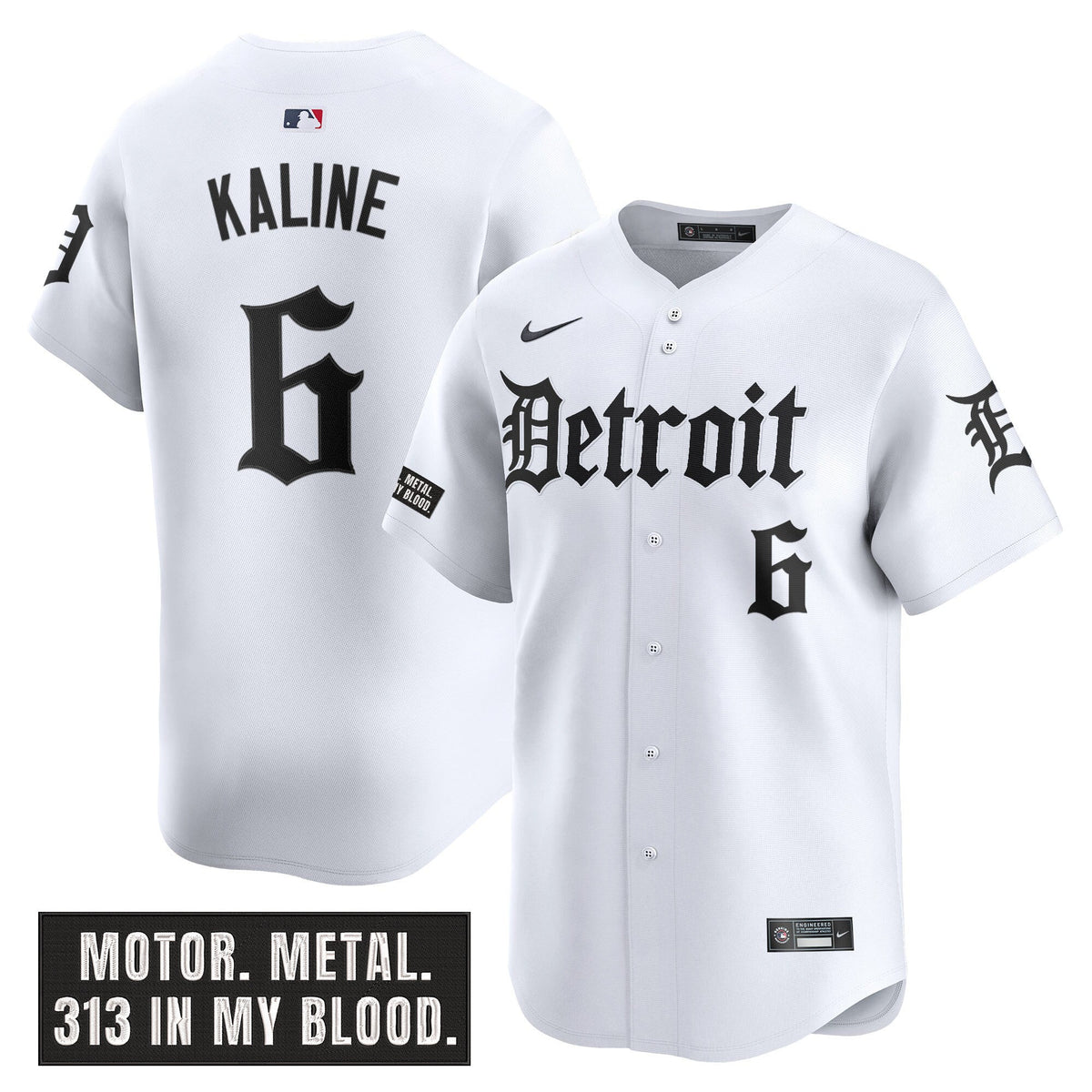 DET 'Motor Gothic Edition' Vapor Premier Limited Jersey - All Stitched