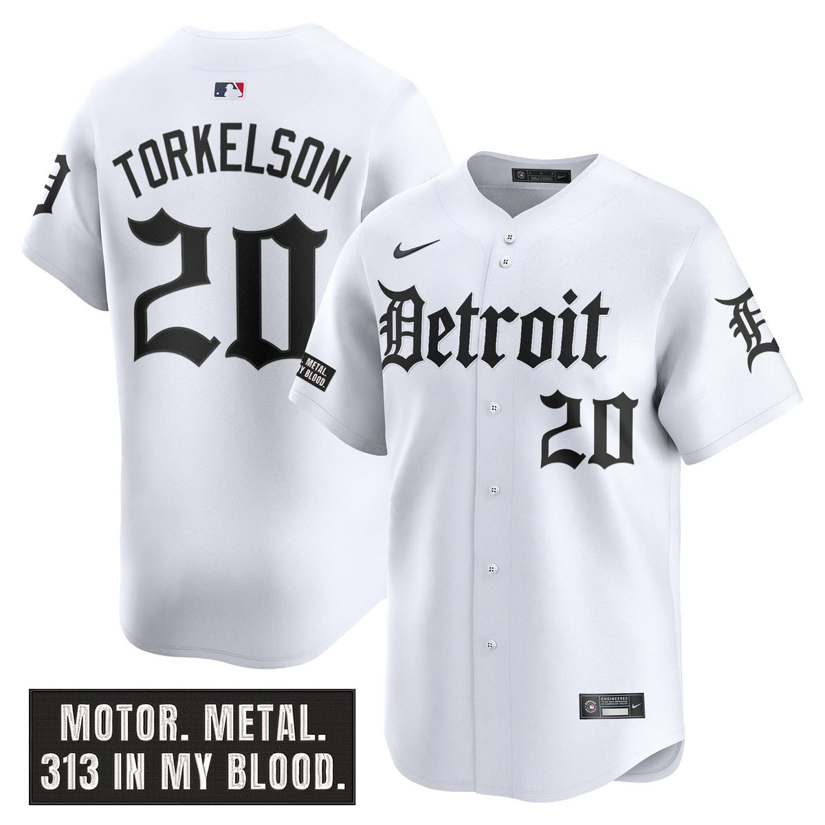 DET 'Motor Gothic Edition' Vapor Premier Limited Jersey - All Stitched