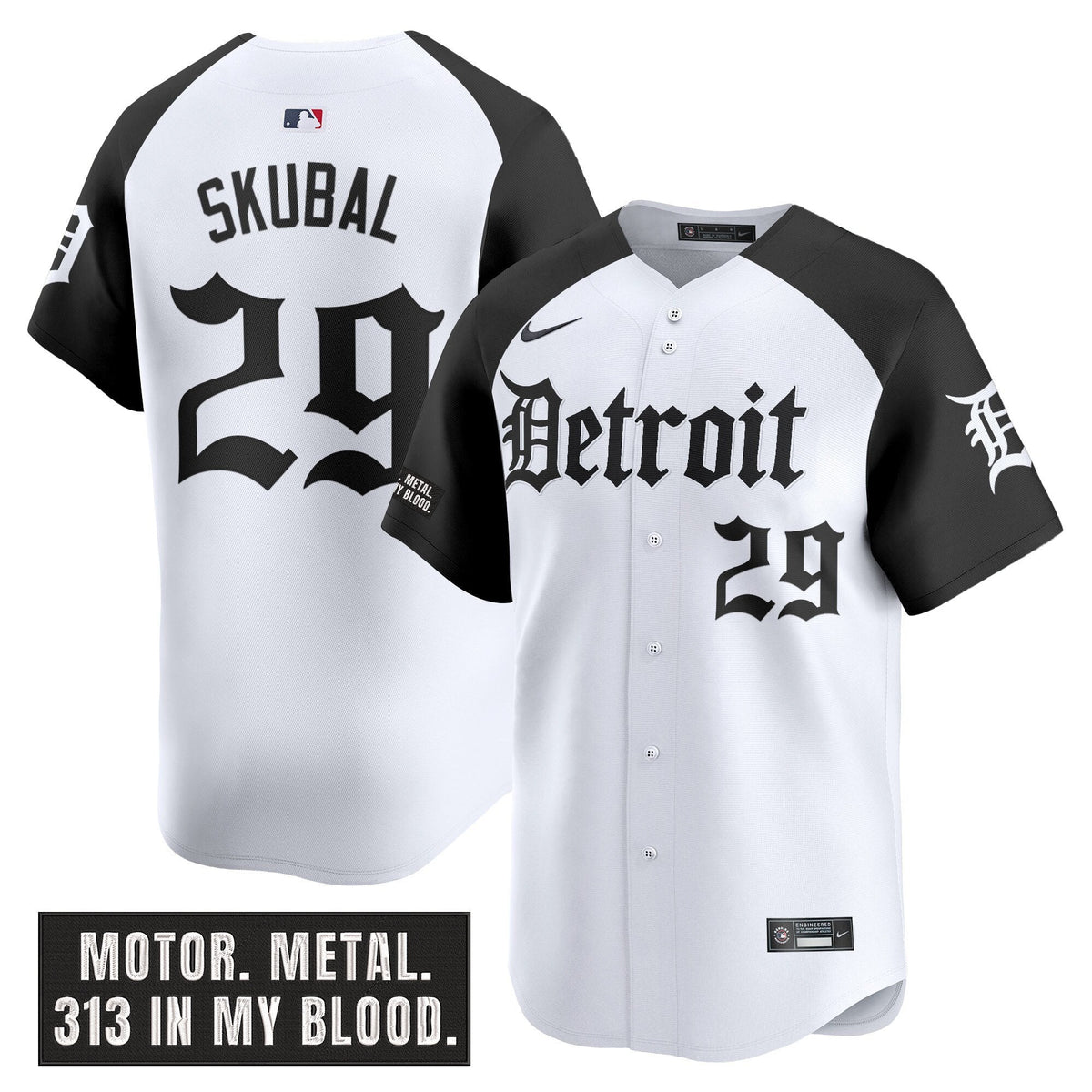 DET 'Motor Gothic Edition' Vapor Premier Limited Jersey - All Stitched