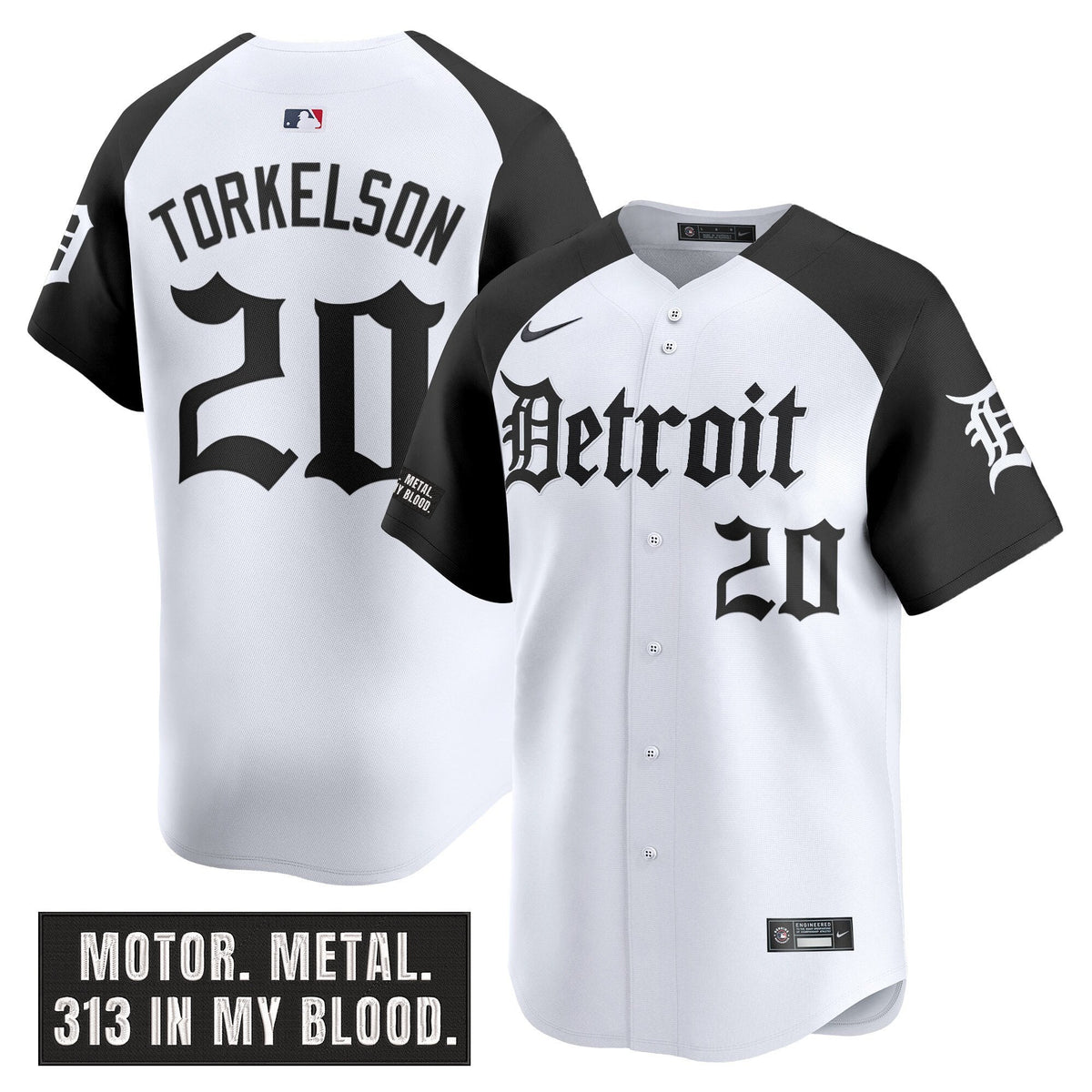 DET 'Motor Gothic Edition' Vapor Premier Limited Jersey - All Stitched