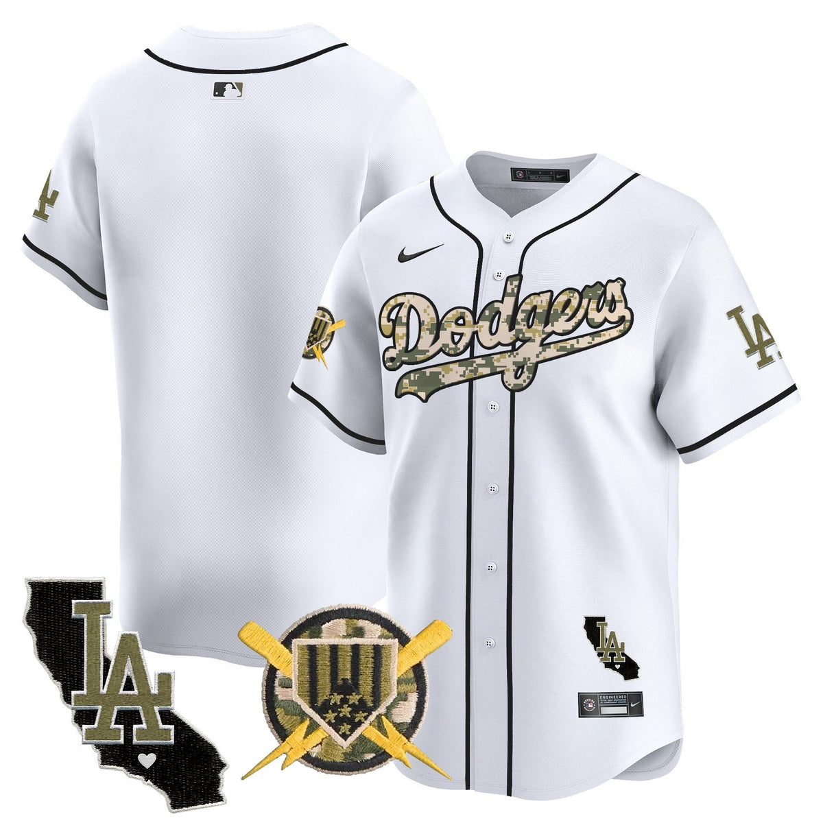 Dodgers Armed Forces Day Vapor Premier Limited Jersey - All Stitched