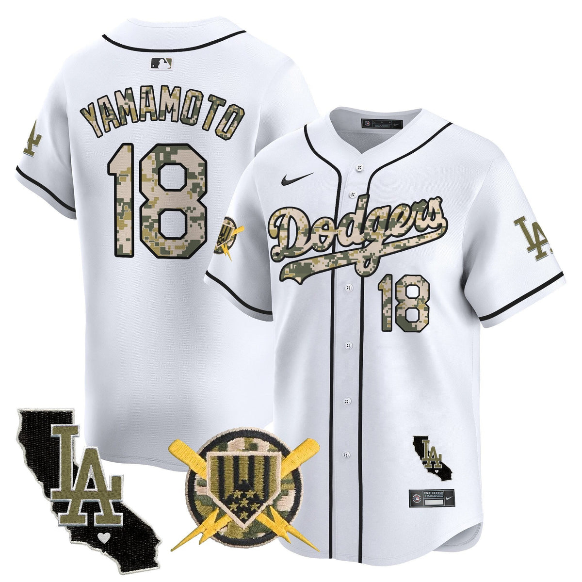 Dodgers Armed Forces Day Vapor Premier Limited Jersey - All Stitched